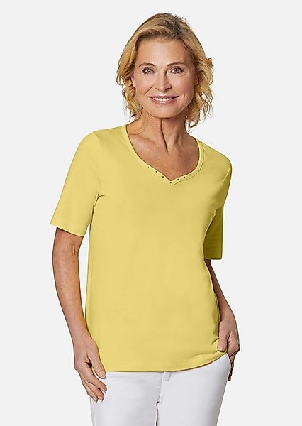 GOLDNER T-Shirt T-Shirt mit charmantem Ausschnitt günstig online kaufen