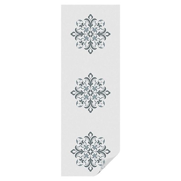 Tulup Fensterfolie Klassischer Schmuck Milchglasfolie 50x146 cm Weiß Milchg günstig online kaufen