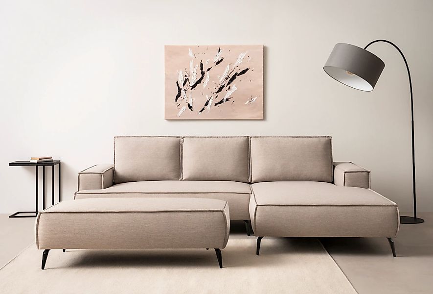 Home affaire Sitzgruppe "TVINNU, Polsterecke L-Form, Schlaffunktion, mit Ho günstig online kaufen