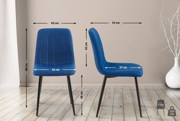 CLP Esszimmerstuhl Dijon, ohne Armlehnen, Metallgestell, günstig online kaufen