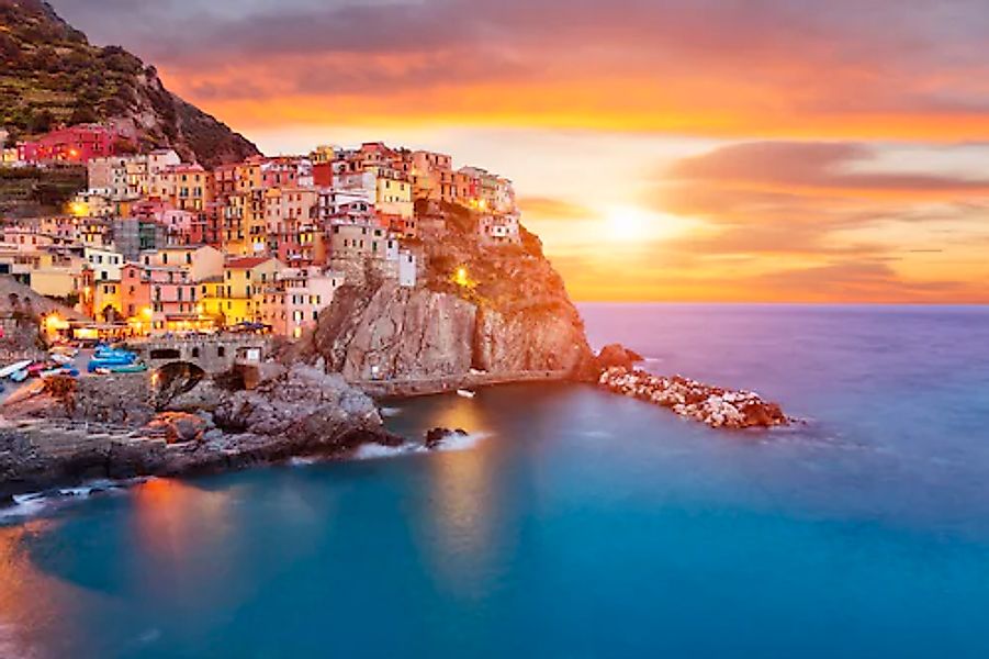 Papermoon Fototapete »Manarola, Cinque Terre Coast« glatt günstig online kaufen