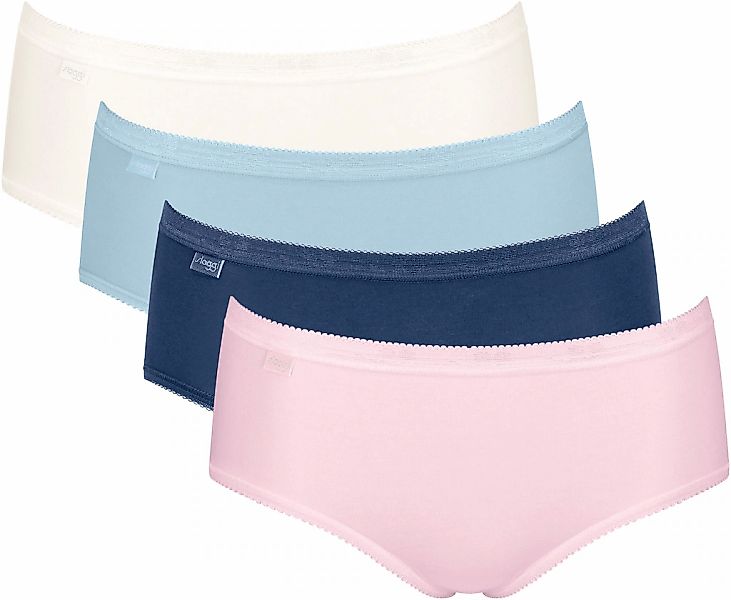 sloggi Midislip "Basic+", (4er Pack), Baumwollmix, elastisch, weiche Nähte, günstig online kaufen