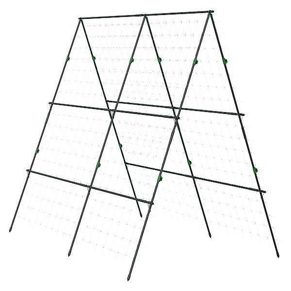 Outsunny Trellis-Rankhilfe mit Stahlrahmen grün B/H/L: ca. 100x180x180 cm günstig online kaufen