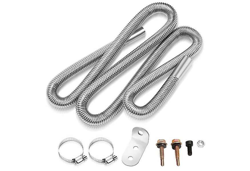 Clanmacy Heizlüfter 200cm φ25mm AbgasschlauchAbgasschalldämpfer Edelstahl A günstig online kaufen