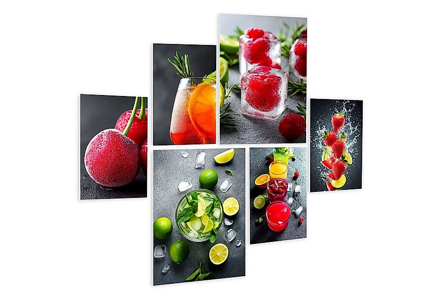 artissimo Mehrteilige Bilder Bilderset 6er-Set, Deko Küche, Wandbilder Aper günstig online kaufen