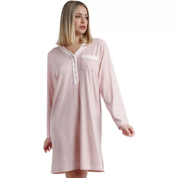 Admas  Pyjamas/ Nachthemden Langärmeliges Nachthemd Rose Chains günstig online kaufen