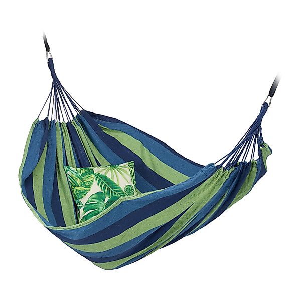 relaxdays Hängematte XXL Baumwolle, Türkis günstig online kaufen
