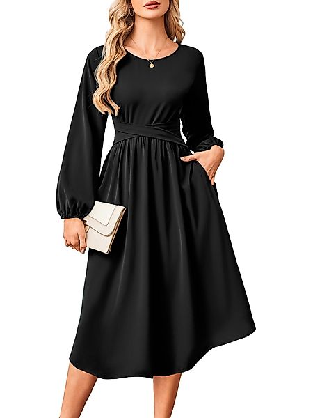 Beluring Midikleid Damen Midikleid 100% Polyester günstig online kaufen