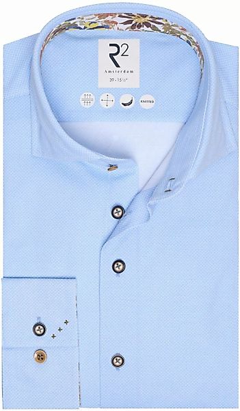 R2 Hemd Knitted Hellblau - Größe 41 günstig online kaufen