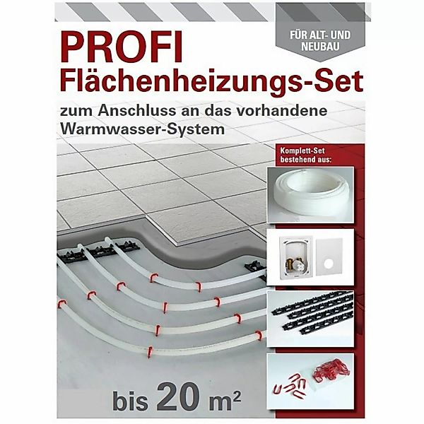 Wasserführende Fußbodenheizung Profi Starter Set für 20 m² günstig online kaufen