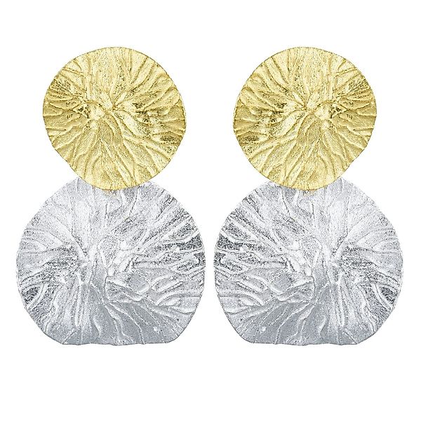 Runde Perlé Paar Ohrhänger Lotus Blätter Hängeohrringe, handgefertigte Ohrr günstig online kaufen