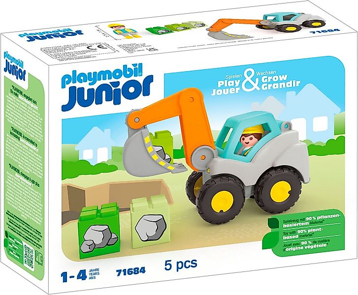 Playmobil® Schaufelbagger (71684), JUNIOR Konstruktions-Spielset, (5 St), M günstig online kaufen