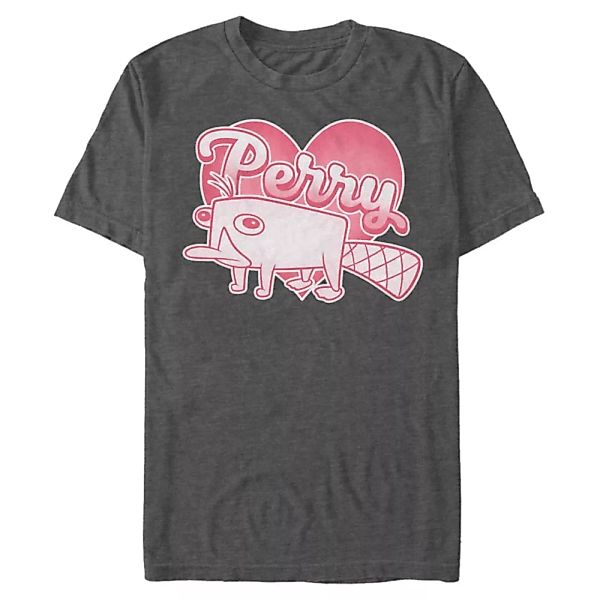 Disney Classics - Phineas und Ferb - Perry Platypus Love - Männer T-Shirt günstig online kaufen