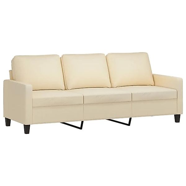 vidaXL 3-Sitzer-Sofa Creme 180 cm Stoff 359173 günstig online kaufen