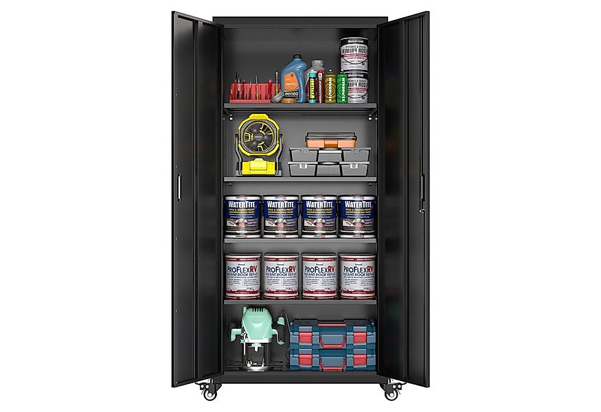 AOBABO Fächerschrank für autos, räder, eingebaute rollen (1er Set) mit zwei günstig online kaufen