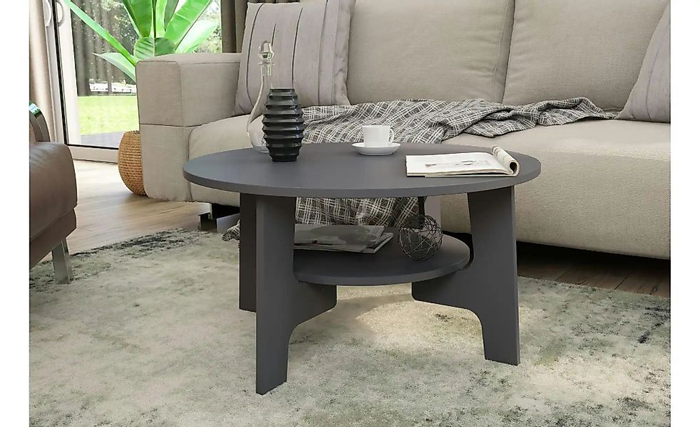 by Living Couchtisch  Jonny ¦ grau ¦ Maße (cm): B: 80 H: 42,5 Tische > Couc günstig online kaufen