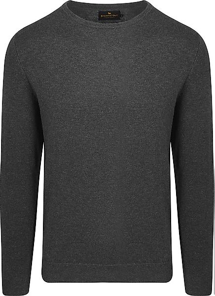 Steppin' Out Pullover Merinowolle Anthrazit - Größe L günstig online kaufen