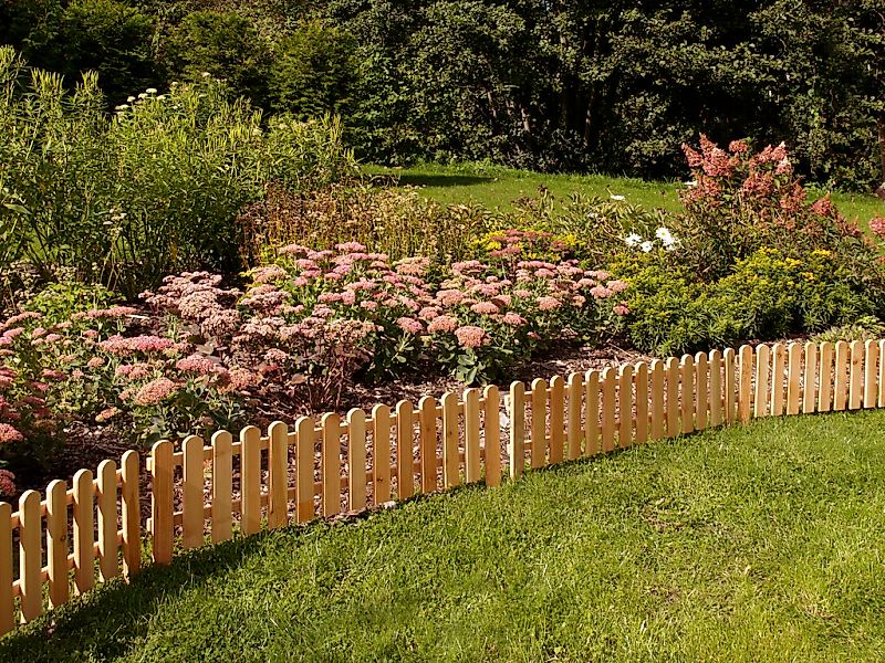 KONIFERA Beetbegrenzung "aus naturbelassenem Lärchenholz" Mini-Beetgrenze 1 günstig online kaufen
