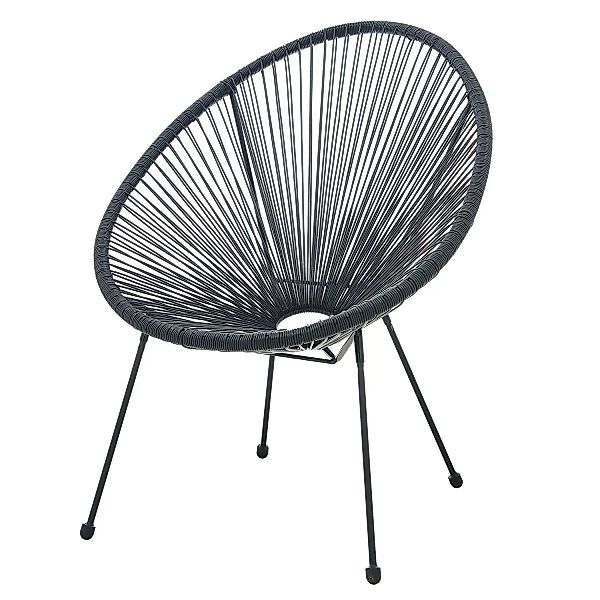 2er Stuhl Set Garten VERONA-18 in schwarz, B/H/T: ca. 73/88/73 cm günstig online kaufen