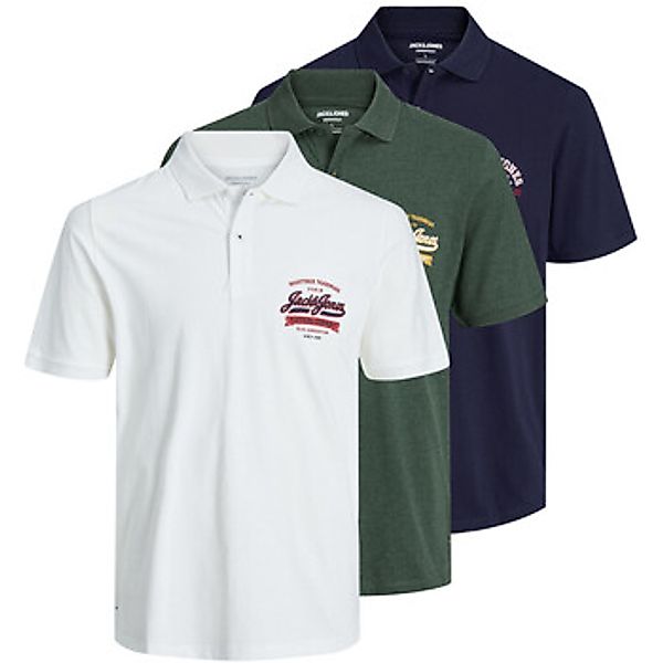 Jack & Jones  T-Shirts & Poloshirts Polo-Shirt Logo Poloshirt 3 Pack günstig online kaufen