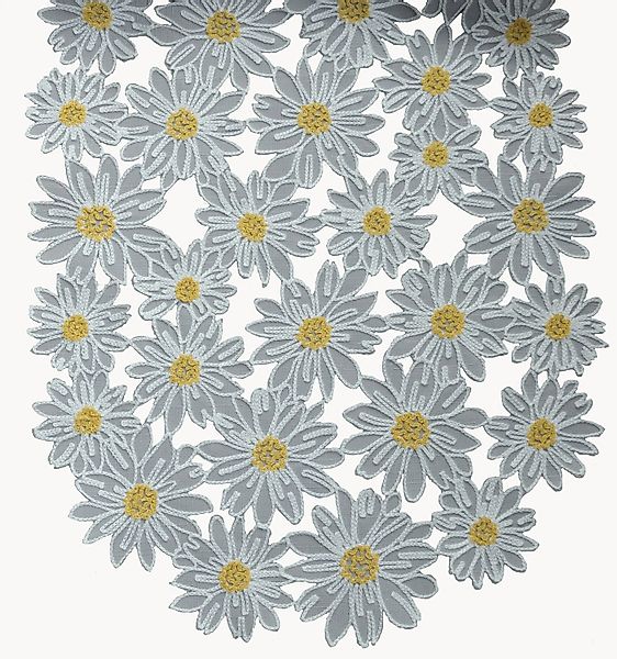 texpot Tischdecke Stickerei Gänseblümchen Blüten Frühling günstig online kaufen