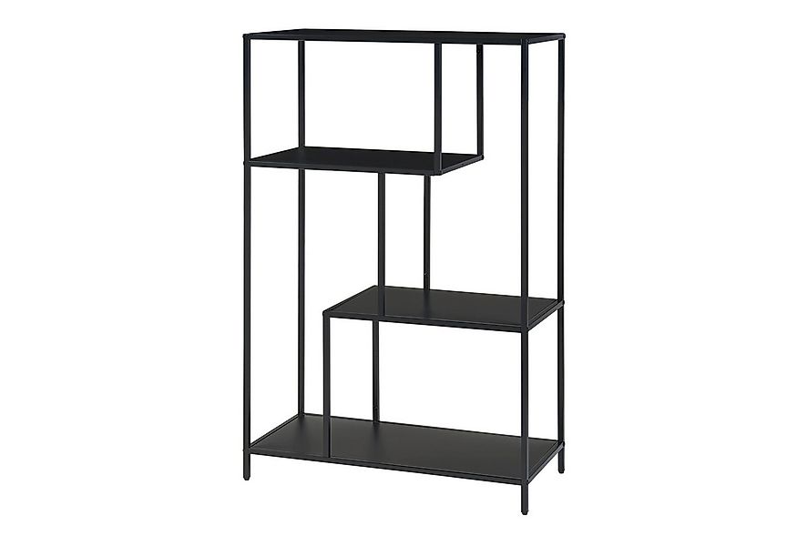 en.casa Bücherregal, »Reisjärvi« mit 4 offenen Fächern Stahl 115x75x35 cm S günstig online kaufen