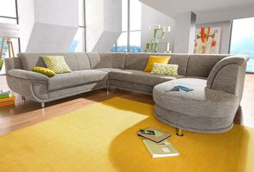 TRENDMANUFAKTUR Wohnlandschaft "Rondo, U-Form" inkl.Federkern, wahlweise mi günstig online kaufen