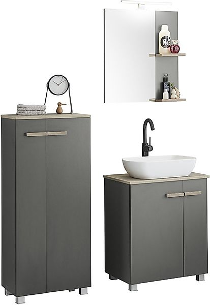 Places of Style Badmöbel-Set »SOLiD, Badmöbel-Set, Bad im modernen Design, günstig online kaufen