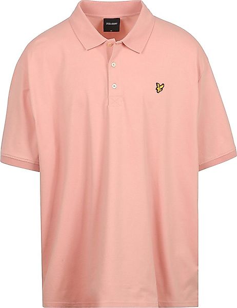 Lyle and Scott Plussize Poloshirt Grapefruit Rosa - Größe 4XL günstig online kaufen