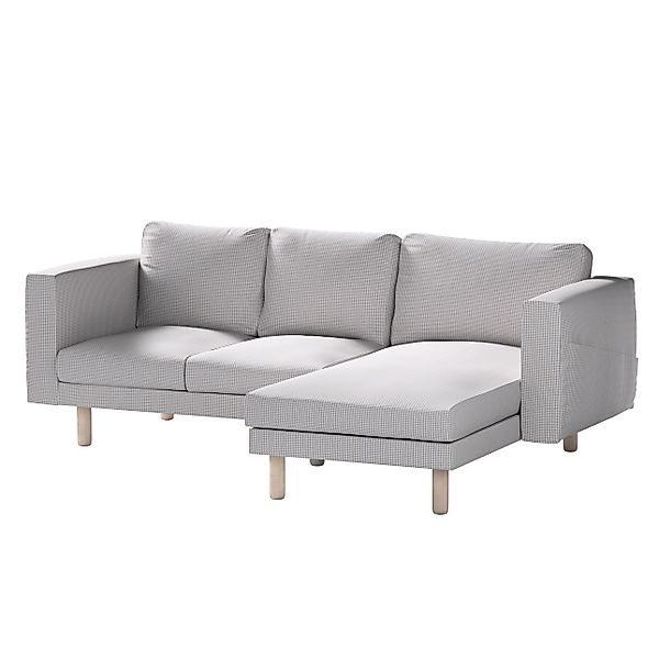 Bezug für Norsborg 3-Sitzer Sofa mit Recamiere, beige-blau, Norsborg Bezug günstig online kaufen