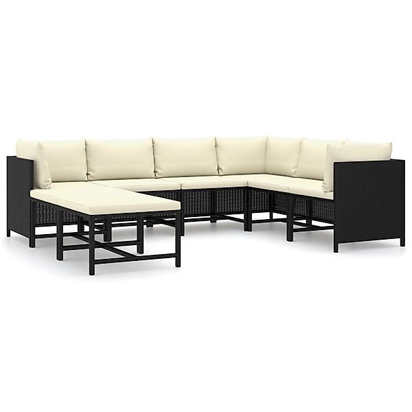 vidaXL Gartenlounge-Set 8-tlg. Garten-Lounge-Set mit Kissen günstig online kaufen