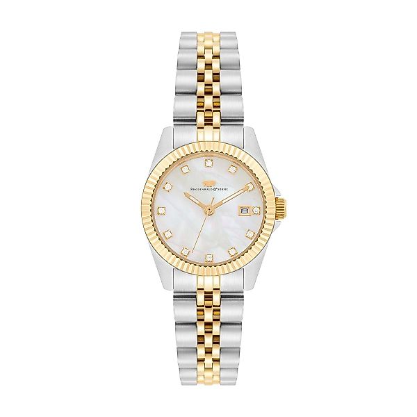 Rhodenwald & Söhne Quarzuhr Cassina silber/gelbgold, günstig online kaufen