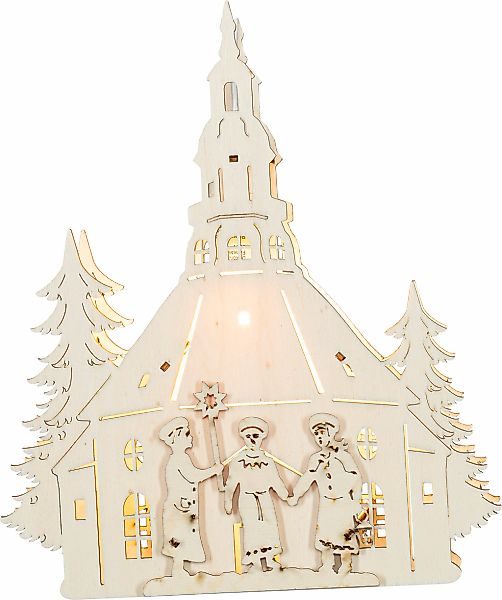 SAICO Original LED Fensterbild "Seiffener Kirche, inkl. LED-Leuchtmittel, w günstig online kaufen