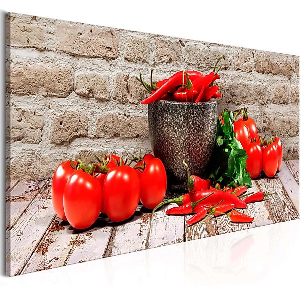 Wandbild - Red Vegetables (1 Part) Brick Narrow günstig online kaufen