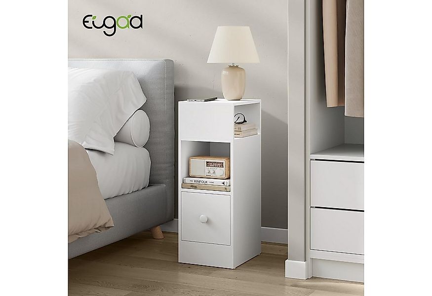 EUGAD Nachttisch (1-St), mit 2 offenen Ablagen 1 Schublade, Holzwerkstoff günstig online kaufen