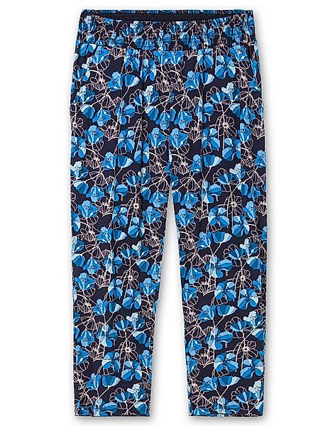 Sheego Jerseyhose Schlupfhose . mit Blumendruck und breitem Smokbund günstig online kaufen