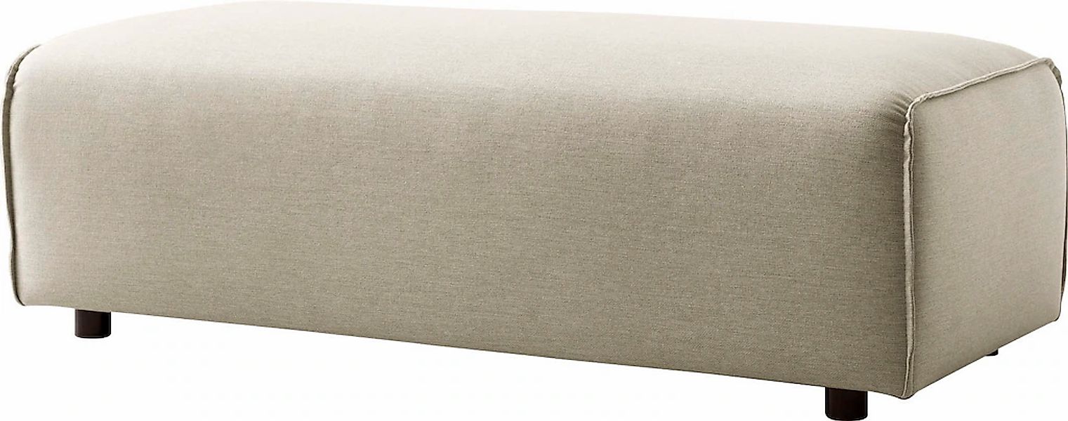 LeGer Home by Lena Gercke Hocker "PIARA, Polsterhocker mit Kedernaht in Cor günstig online kaufen