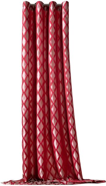 Weckbrodt Vorhang "Raute" Ösen 1 Stk. tlg. Jacquard, strukturiert, blickdic günstig online kaufen