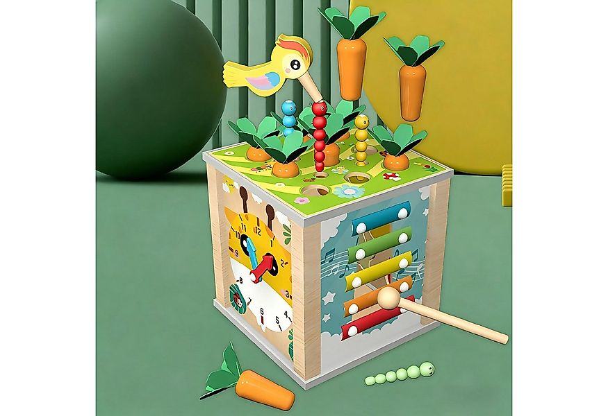 POPOLIC Motorikwürfel 6-in-1 Activity-Spielzeug für Babys ab 12 Monaten – M günstig online kaufen