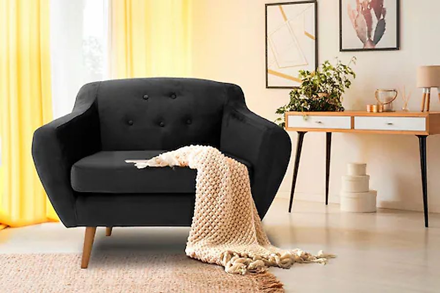 Home affaire Sessel »Renne« mit Heftung im Rücken im skandinavischem Stil günstig online kaufen