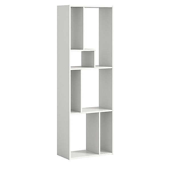 Inn.Furn Regal Weiß 159 x 54 cm Standregal mit 7 Fächern Merlyn günstig online kaufen