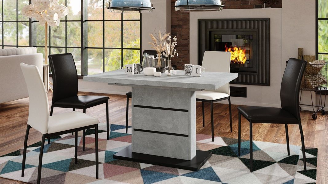 Mazzoni Esstisch Design Piano Tisch Beton günstig online kaufen