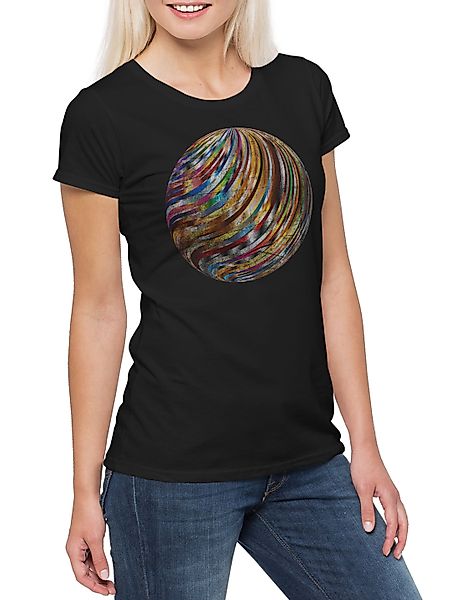 Urban Backwoods Print-Shirt Disco Ball Damen günstig online kaufen