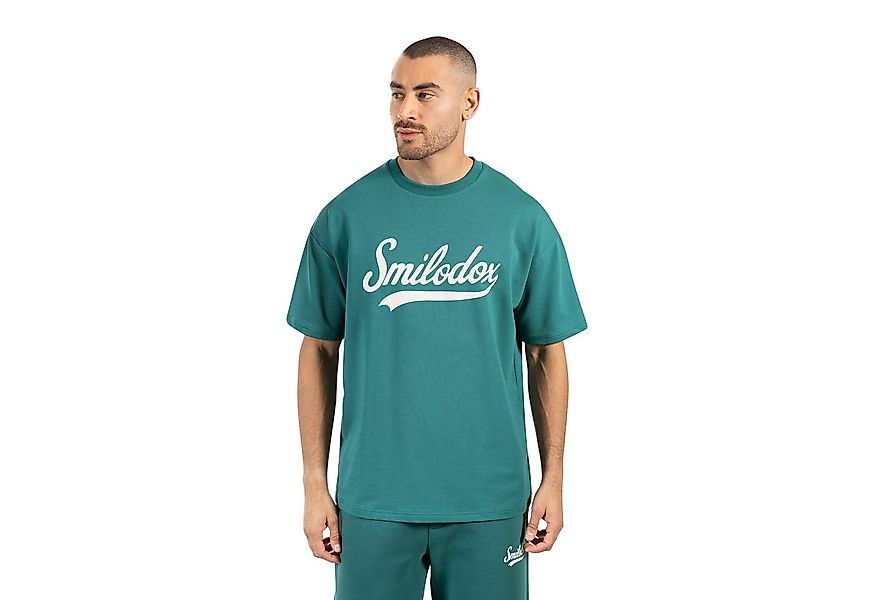 Smilodox T-Shirt Lorik, Locker geschnittenes Oversize Shirt mit Retro Front günstig online kaufen