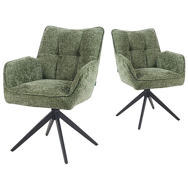 DUBI Möbel Polsterstuhl Mika-Enya 2er-Set, Federkern, günstig online kaufen