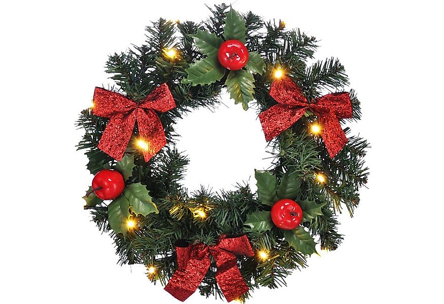bonsport LED Dekoobjekt Beleuchteter Weihnachts-Türkranz günstig online kaufen