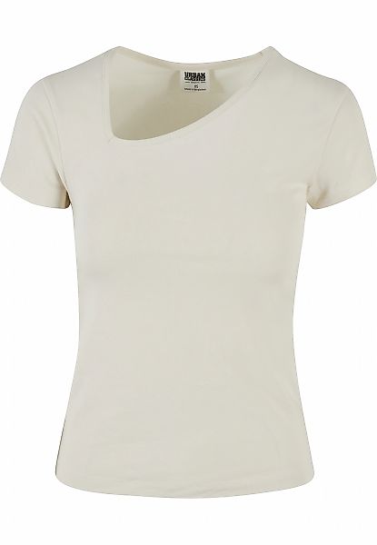 URBAN CLASSICS T-Shirt "Urban Classics Damen Ladies Organic Asymmetric Neck günstig online kaufen