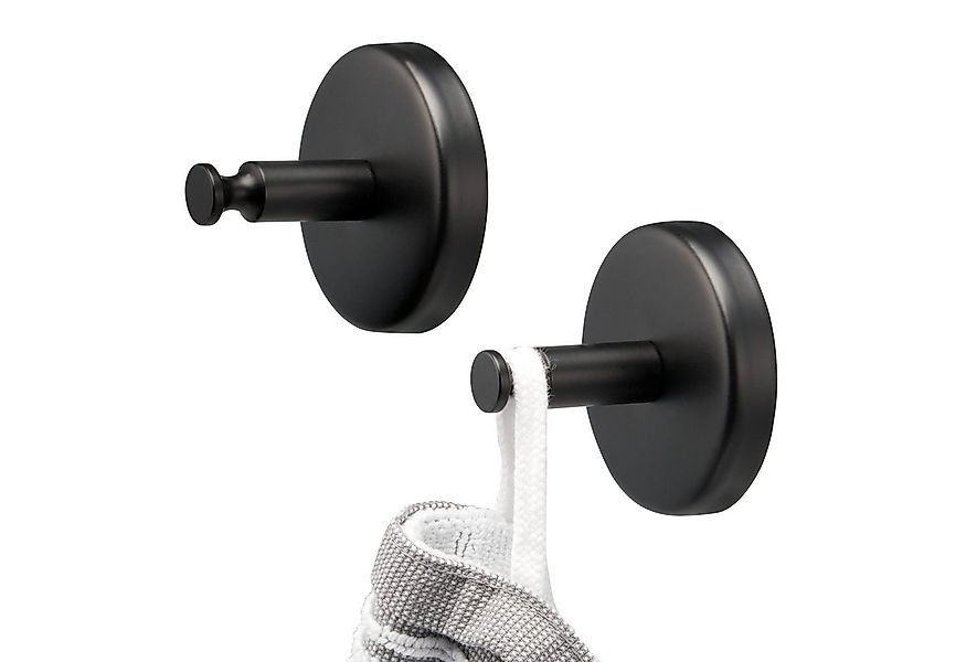 bremermann Handtuchhaken Bad-Serie PIAZZA BLACK - 2er Set, matt schwarz, (2 günstig online kaufen