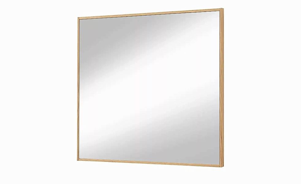 Spiegel 84 x 82 cm Tiba ¦ holzfarben ¦ Glas,Aluminium,Holz ¦ Maße (cm): B: günstig online kaufen