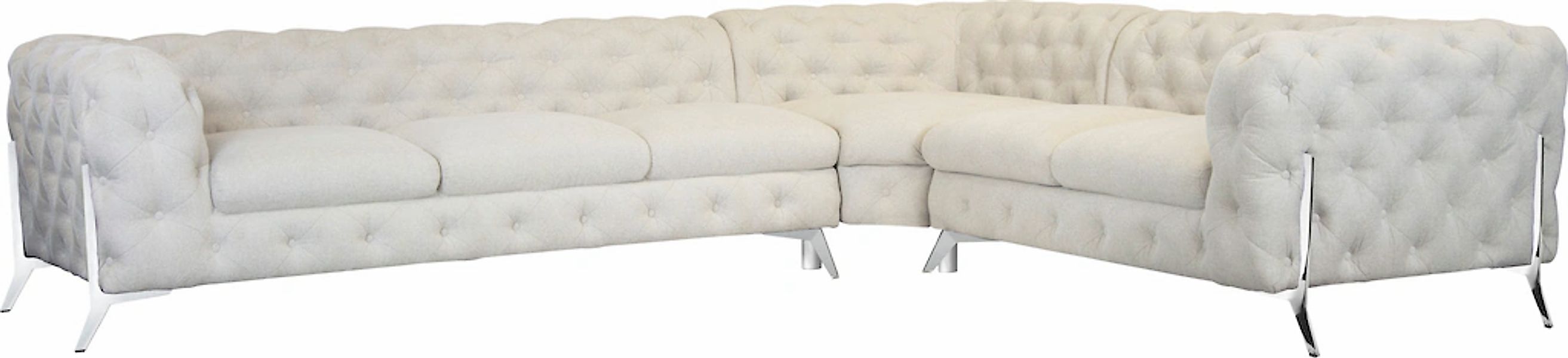 Home affaire Chesterfield-Sofa "Amaury L-Form" großes Ecksofa, Chesterfield günstig online kaufen